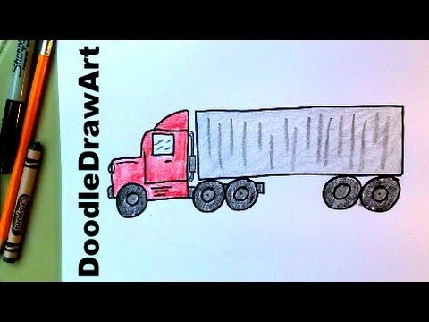 Featured image of post 18 Wheeler Truck Drawing