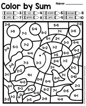 Featured image of post Color By Addition Kindergarten Printable