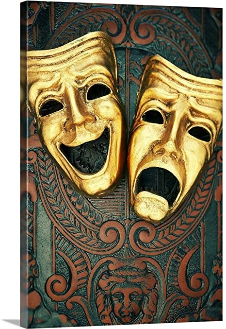 Featured image of post Comedy Tragedy Masks Wall Decor