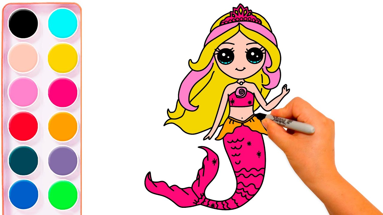 Featured image of post Como Dibujar Una Sirena Kawaii