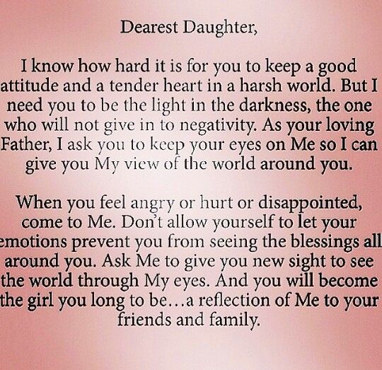 Featured image of post Dear Daughter Inspirational Letter To Daughter From Father