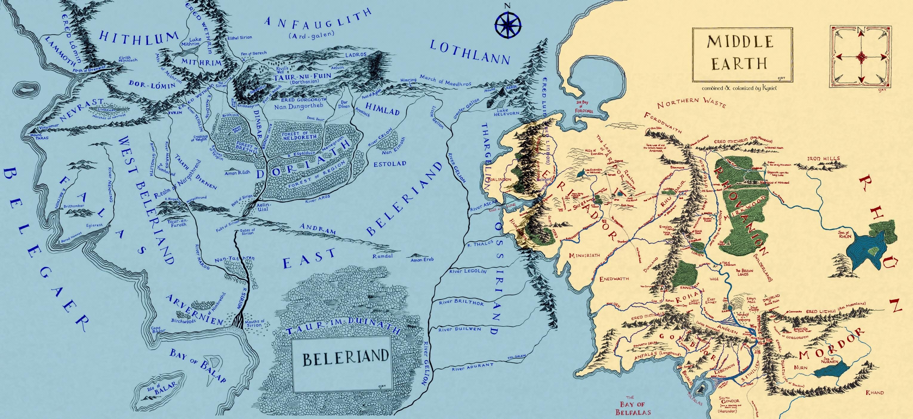 Featured image of post Detailed Map Of Middle Earth First Age