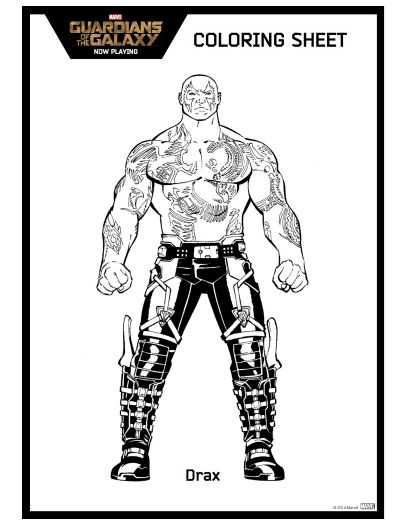 Featured image of post Drax Guardians Of The Galaxy Coloring Pages