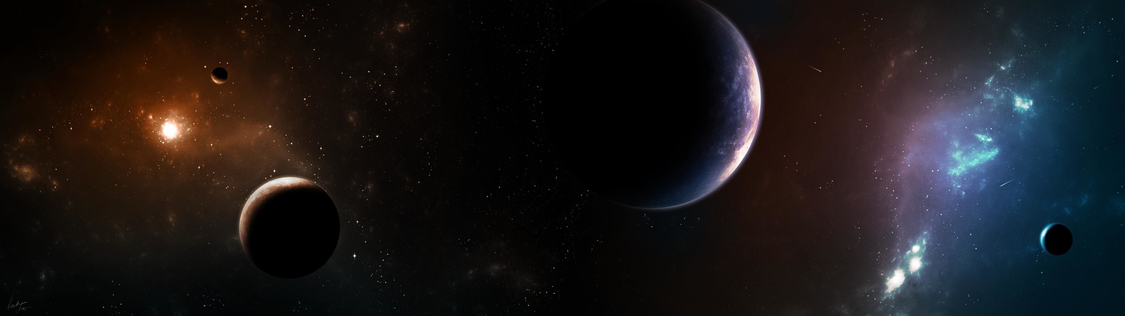 Featured image of post Dual Screen Wallpaper 3840X1080 Space