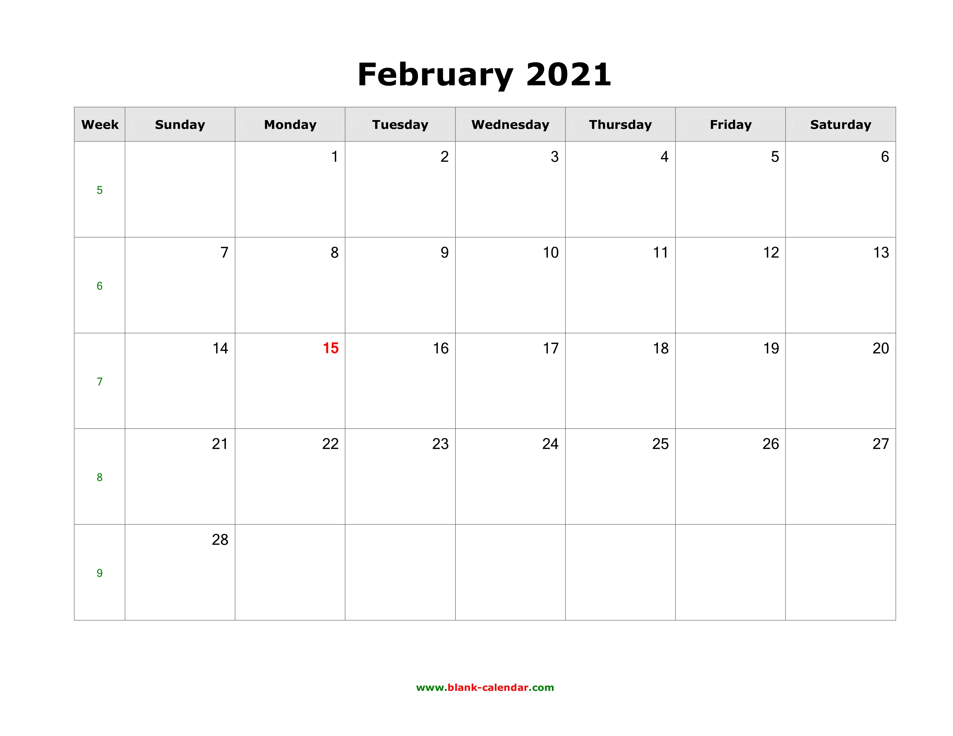 Featured image of post February 2021 Calendar Printable Landscape