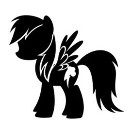 Featured image of post Rainbow Dash My Little Pony Silhouette