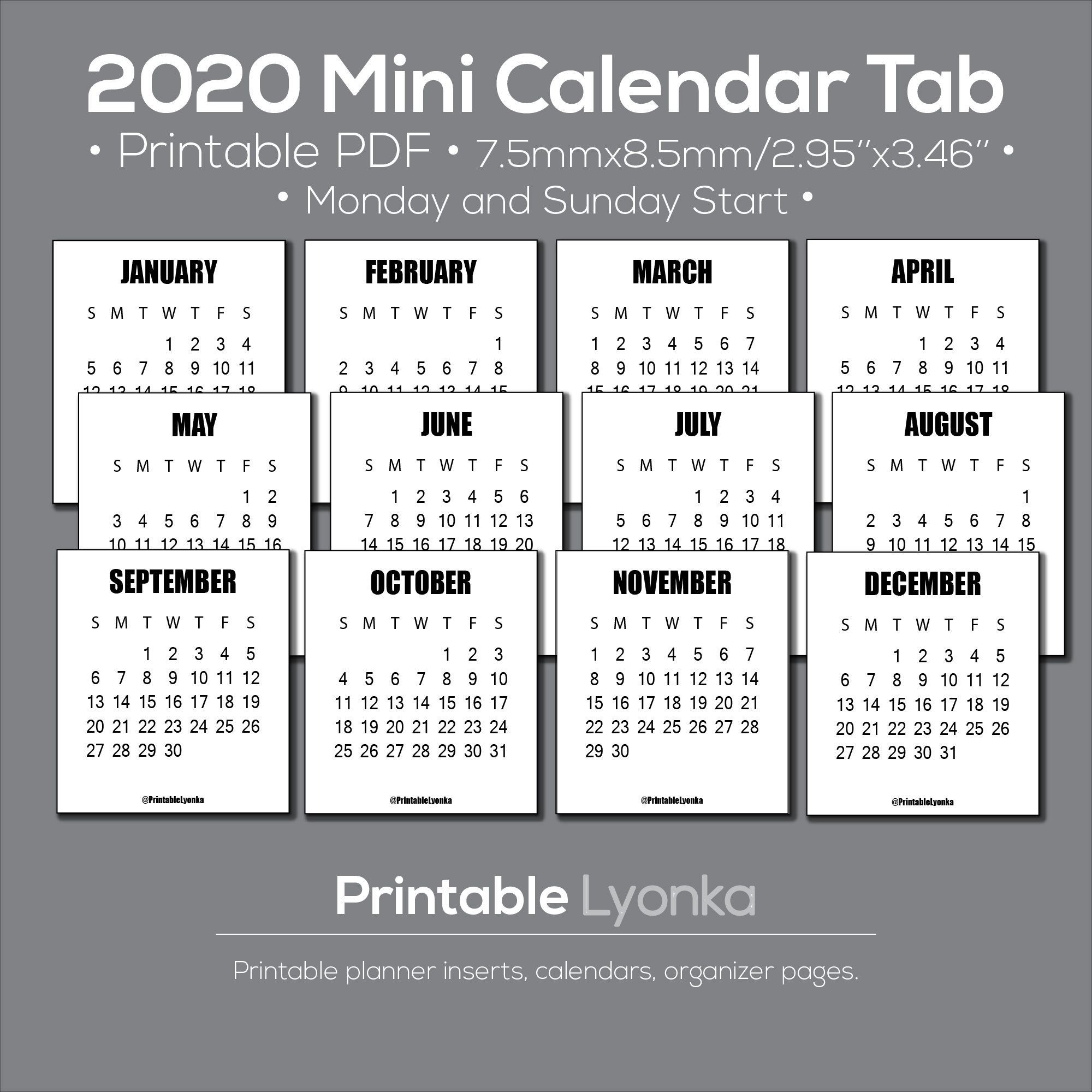 Featured image of post Small Yearly Calendar 2021 Printable