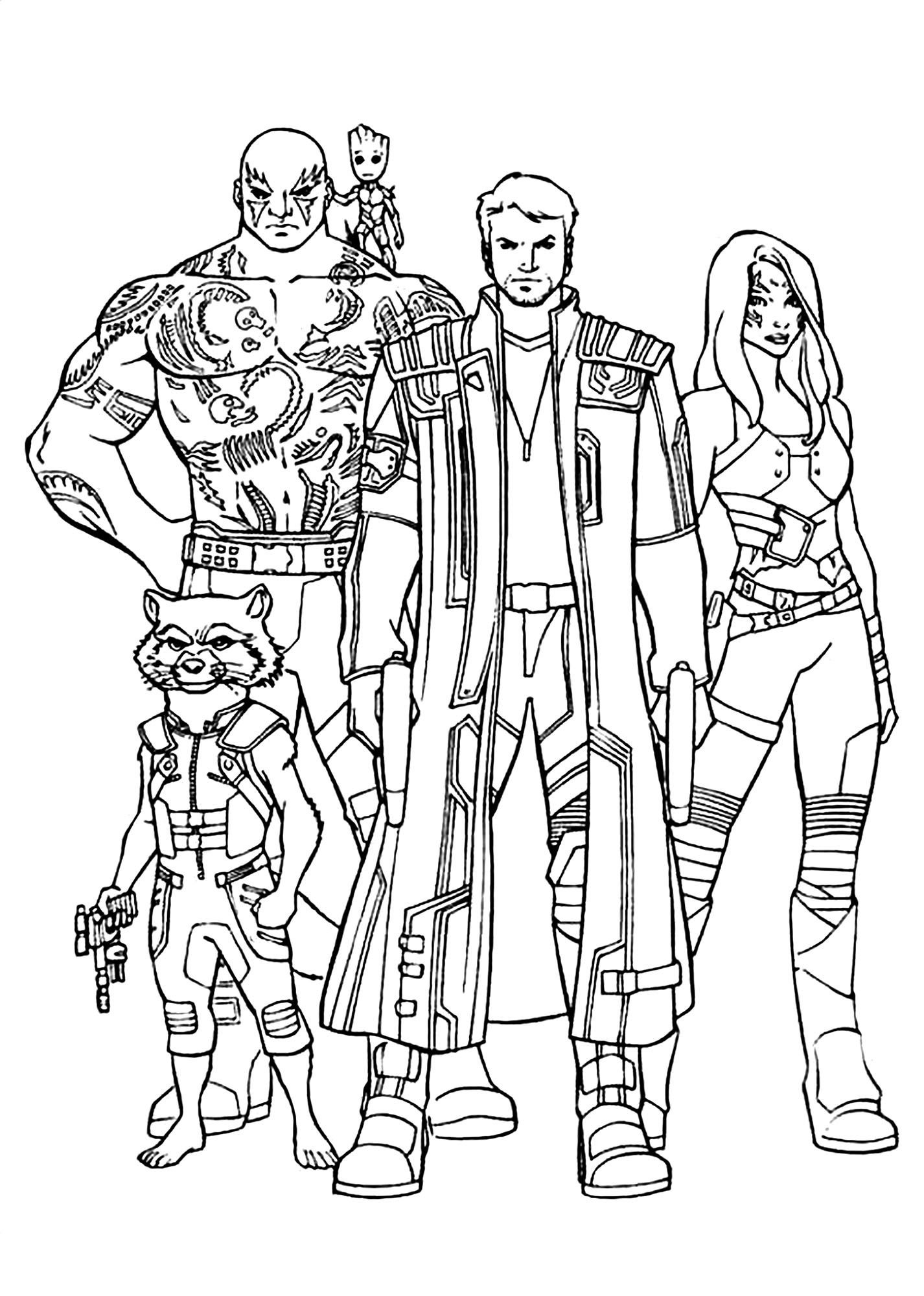 wallpapers Star Lord Guardians Of The Galaxy Coloring Pages free printable coloring pages for kids