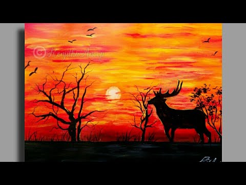 Featured image of post Sunset Fabric Painting On Paper