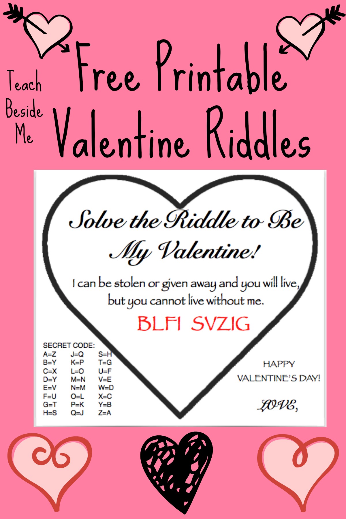 Featured image of post Valentines Day Riddles Printable