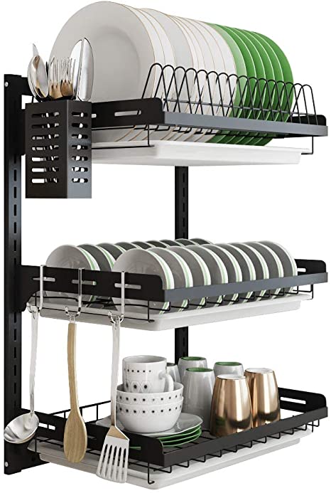 Featured image of post Wall Mounted Kitchen Plate Storage Rack